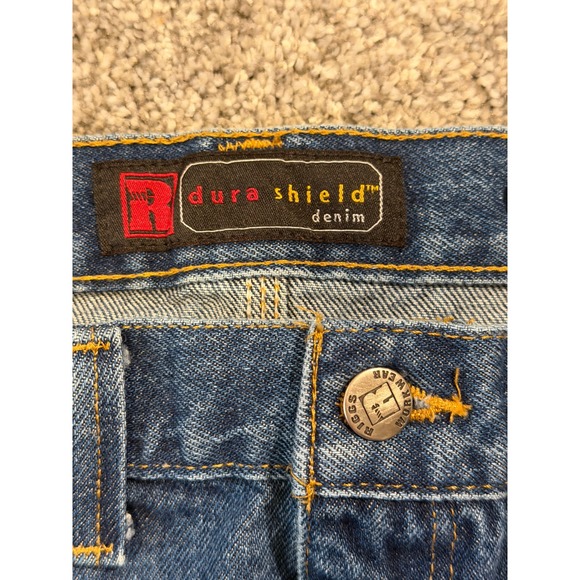 Wranger Riggs Jeans Mens 56X30 Workwear DuraShield Denim Carpenter Double Knee - Picture 3 of 11